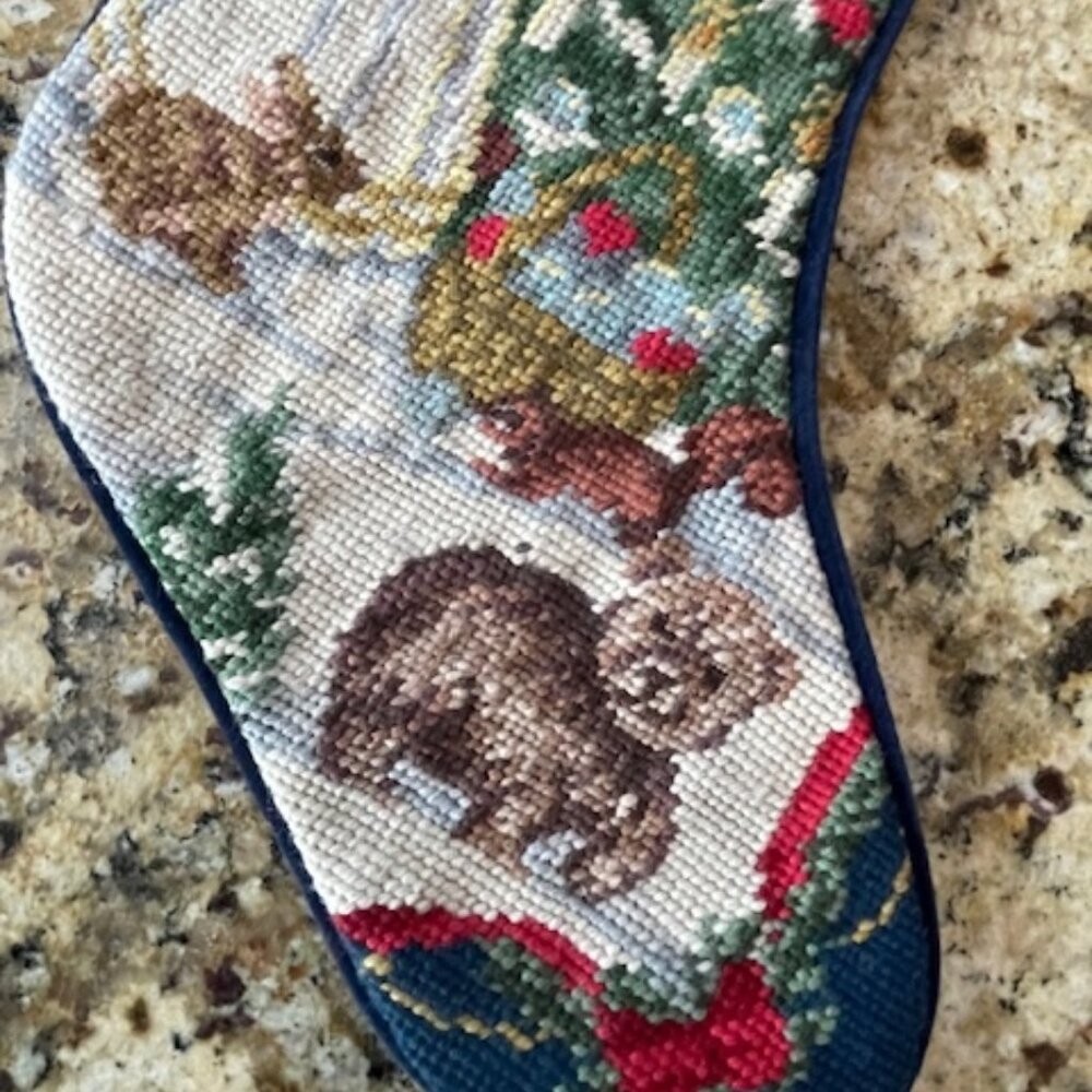Embroidered Angel Stocking - Picture 2 of 6